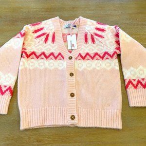 Vineyard Vines Pink and White Kids Sweater